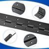 2Pack Heavy Duty Piano Hinge 18 Inch Stainless Steel Black