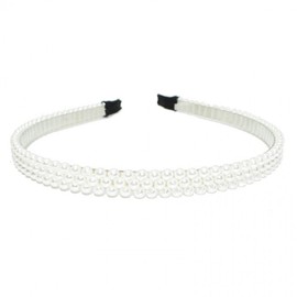 Women's Pearl Hair Claw Clip & Headband Set Band Type A 3ea