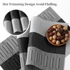 Leetaltree Grey with White Striped Placemats Set of 4 -
