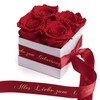 Flowerbox Happy Birthday – Rose box with infinity roses, durable