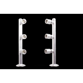 LEDUPDATES 2x Retail display jewelry showcase LED Light 8" pole 6000K FY-53M UL power