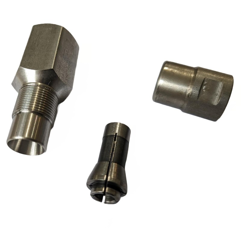 Flapper Adapter 5/8 UNC Thread with 1/4" Collet