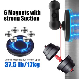 HAFOKO Magnetic Mount with Magic Arm Compatible for DJI Osmo Pocket 3 1/4" Magnetic Base Stand with Holder compatible for Gopro for Insta360 X4 X3 X2 Go3 Gym Car Mounting