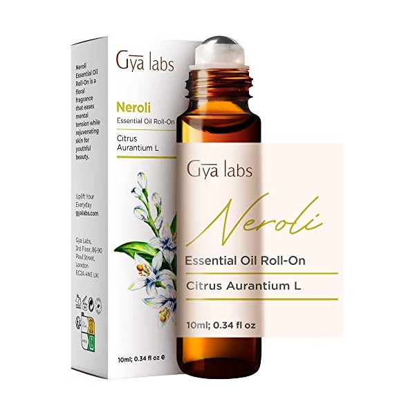 Gya Labs Neroli Essential Oil Roll-On (10 ml) â Blumiger, zitroniger Duft