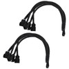 2 Pack Computer PC PWM Fan Splitter Cable 1 to