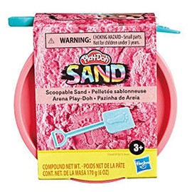 Play-Doh Scoopable Sand - 6oz Can Plus Mini Shovel (Pink)