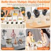 8 Pcs Clear Acrylic Buffet Risers with Mini Sign and