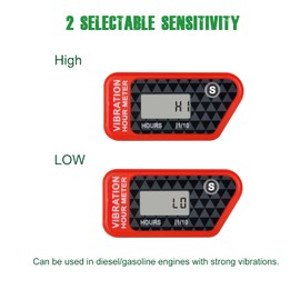 Yooreal Vibration Hour Meter,Maintenance Hours for Gas Diesel Engine Powered Generator Compressor Motorcycle Snowblower Trailer Motor Grader Pressure Washer