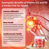 Vitamin D3 K2 Gummies w/Magnesium Sugar Free - 90 Count