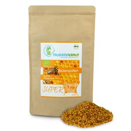 Tausendkraut Premium Flower Pollen - 200 g - Certified Organic Quality - Superfood - Natural and Sustainable - Tested Beekeeping Quality - German Brand
