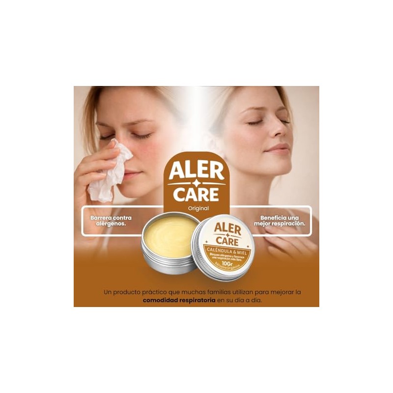 Alercare Bálsamo Nasal Orgánico 10gr Ayuda Alergias Por Polvo Polen
