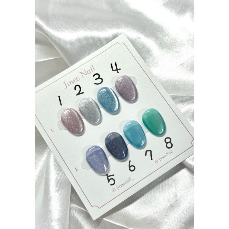 Magnetic Gel Nail Tips - Egg Coffin / 자석젤 네일팁