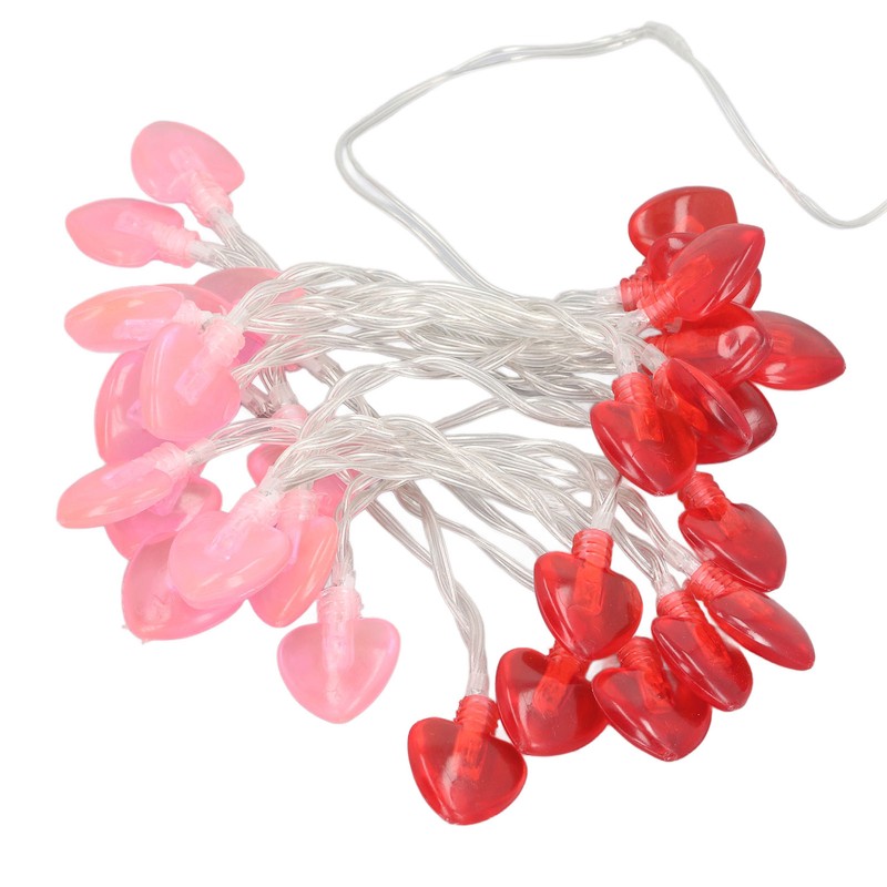 Red Heart Fairy Lights Romantic Battery Powered Love String Lights