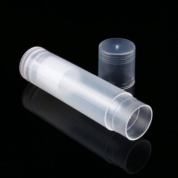 100 Pieces 5ml Clear Lip Balm Tubes Empty Bottle Containers