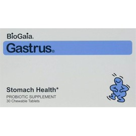 BioGaia Gastrus Probiotic Supplement Chewable Tablets Mandarin Flavored 30 Count 602359460179