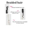 Braided Hair Extension 24inch Length (1b/60)