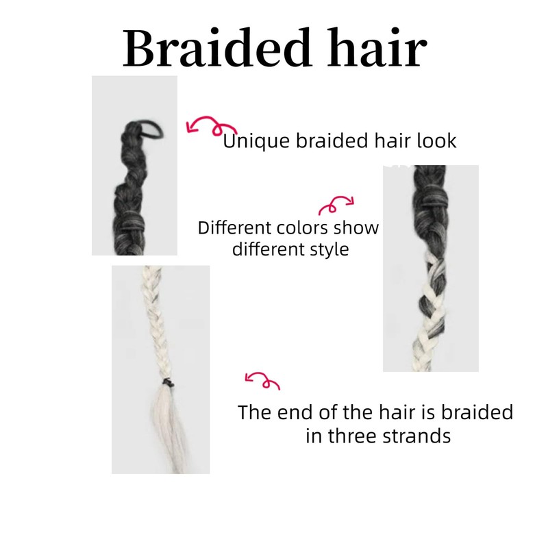 Braided Hair Extension 24inch Length (1b/60)