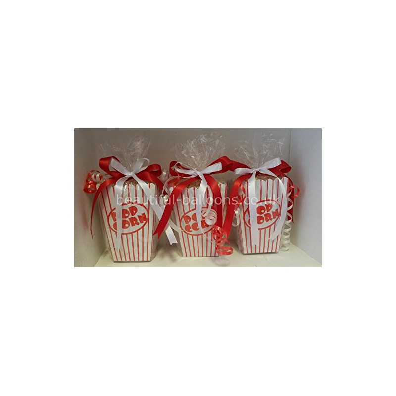 30 Popcorn Boxes With 30 Clear Cellophane Bags (with twist