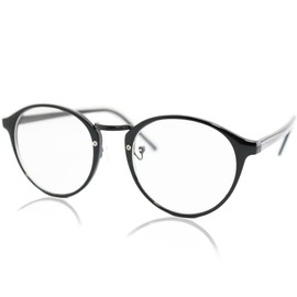 eight tokyo UV Protection Glasses Combo Boston Clear Lenses Designed by Maker in Fukui/Sabae - blk