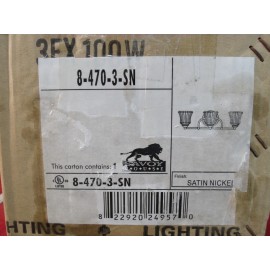 Savoy House 8-470-3-SN Mercer 3 Light 24 inch Bathroom Vanity Wall Light