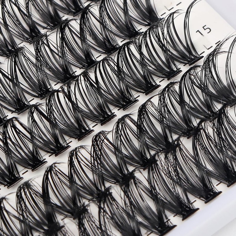 280Pcs Lash Clusters - D Curl Extensions Individual Lashes Mix