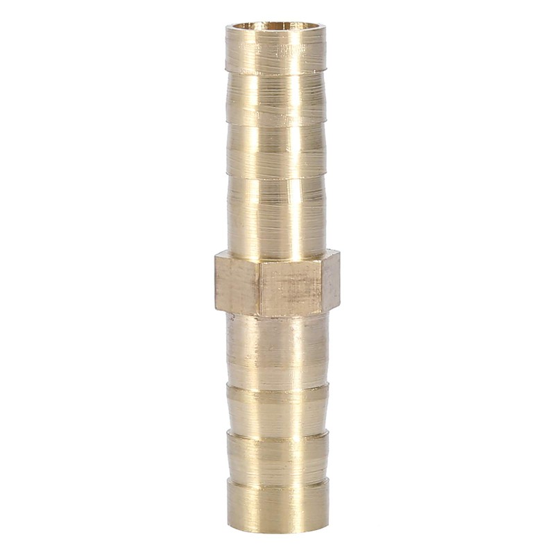 Hose Connector 8 mm Brass Hose Connection Straight 2-Way Pipe