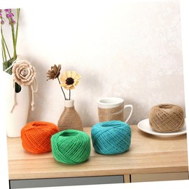 Uonlytech 10piezas Cuerda De De Colores Hilo De Yute para Manualidades Unidades Grosor Estilo Vintage para Tejer Mano Embalaje Decorativo Regalos y Manualidades