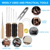 UOCAI Leather Thread Leather Needle Set, 13 Pieces Repair Sewing