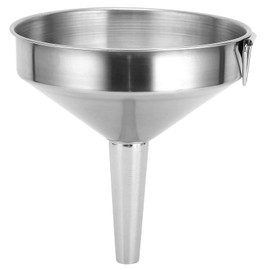 Stainless Steel Funnel, Large Thickened Kitchen Funnel, Stainless Steel Funnel, Bottle Funnel for Use in the Kitchen for Filling Bottles for Cooking, Diameter 13 cm