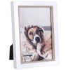 Malden International Designs 4 x 6 Two Tone White and