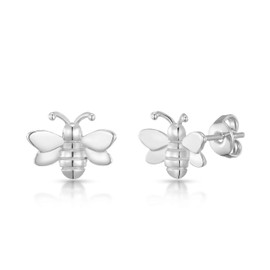 Philip Jones Silver Plated Bumble Bee Earrings