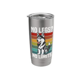 Wheelchair Dog Love Dogs with Handicap Dog Owner Stainless Steel Insulated Tumbler