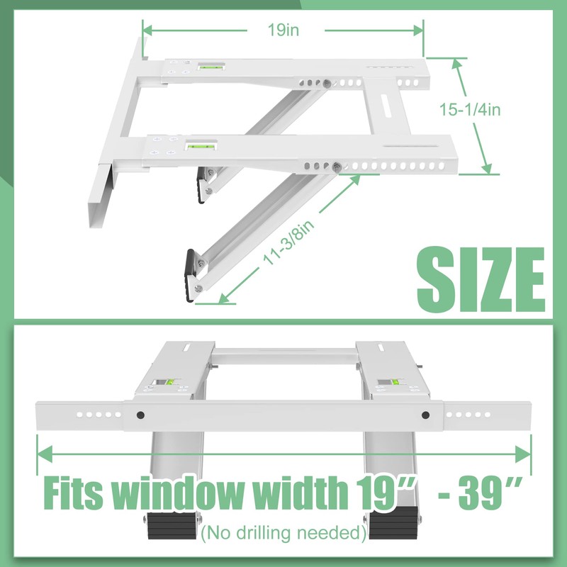 Air Conditioner Support Bracket No Drilling, AC Window Bracket, Fitting