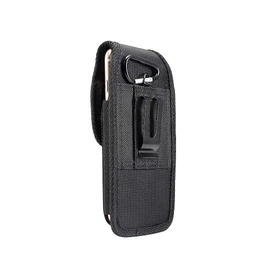 DFV mobile - Belt Case Cover Nylon with Metal Clip Business for LG Wine Smart Jazz - Black