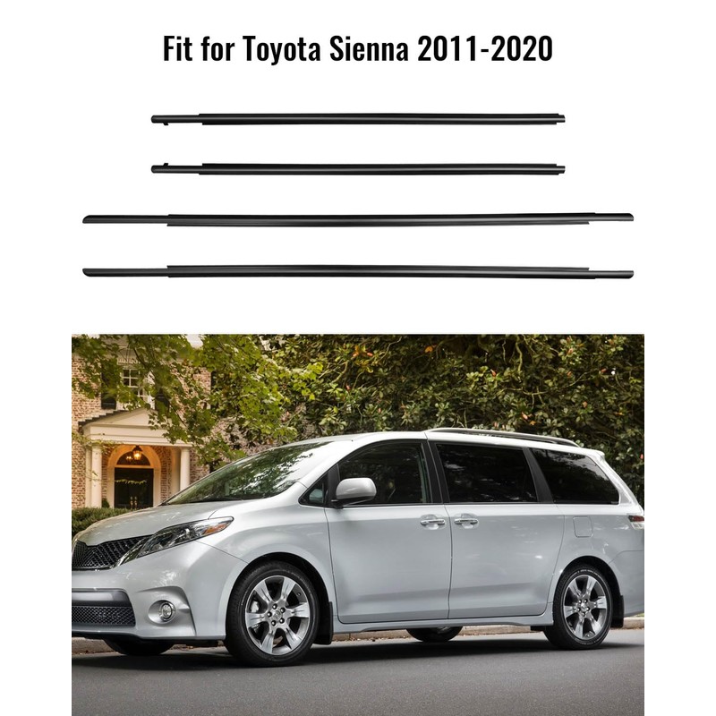 Weatherstrip Window Moulding Trim Seal Belt Fit for Toyota Sienna