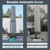 LXKCKJ Patio Umbrella Cover for 7-11.5 Feet Market Umbrella -