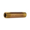 Everflow Supplies NPBR1440 4" Long Brass Nipple Pipe Fitting with