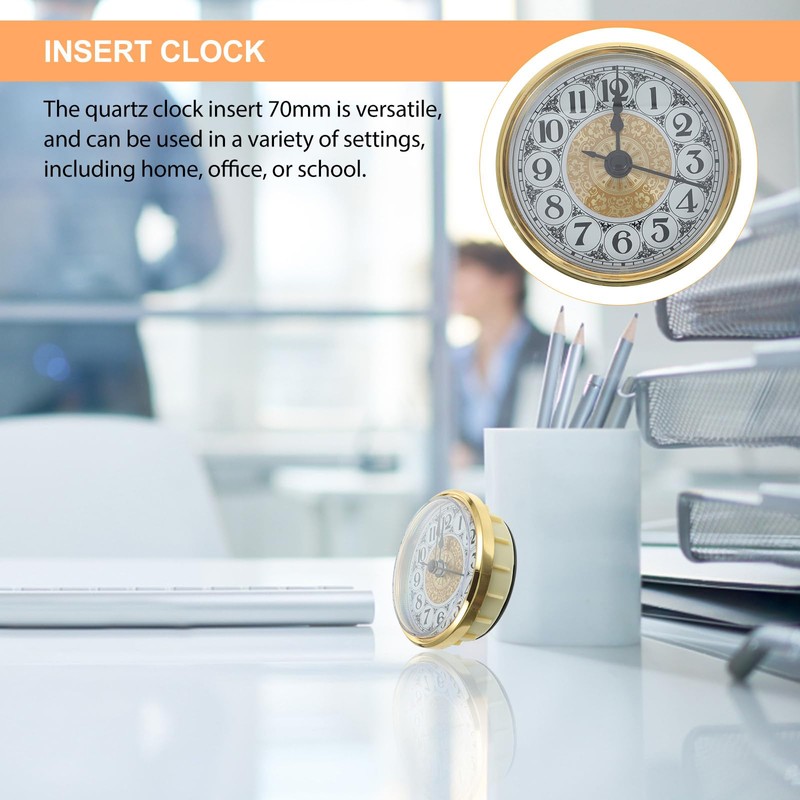 ULTECHNOVO Clock Insert Clock Face Clock Making Kit Clock Part