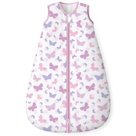 Yoofoss Baby Sleep Sack 0-6 Months, TOG 1.5 Baby Wearable Blanket with 2-Way Zipper, 100% Organic Cotton Fabric Winter Infant Sleeping Sack, Warm Soft Comfy