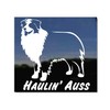 Haulin' Auss | NickerStickers® Australian Shepherd Aussie Dog Vinyl Window