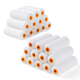 Foam Paint Roller, 24 Pack, 4 Inch Mini Paint Roller Covers, High Density Foam Paint Roller, Small Paint Rollers for All Flat Surfaces, Suitable for Wall，Kitchen Cabinets, Doors, Tables, Etc