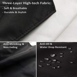 Viedouce 2 Packs Apron Cooking Kitchen Waterproof,Adjustable Chef Apron with Pockets for Home,Restaurant,Craft,Garden,BBQ,School,Coffee House,Apron for Men Women