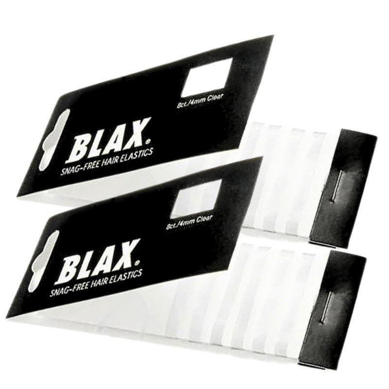 Blax Clear Hair Elastics – Snag-Free Transparent Hair Ties, No-Damage