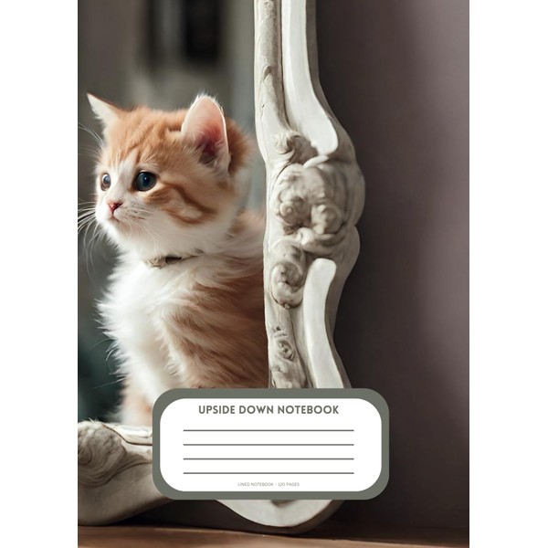The upside down notebook: A5 lined pages and grid pages