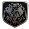 24Designs Compatible Front Emblem Brothers Bros Black Replacement for Dodge