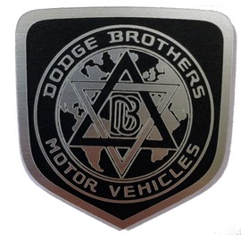 24Designs Compatible Front Emblem Brothers Bros Black Replacement for Dodge Challenger