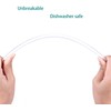 DAKOUFISH 11" Long Clear Reusable Tritan Plastic Replacement Drinking Straws