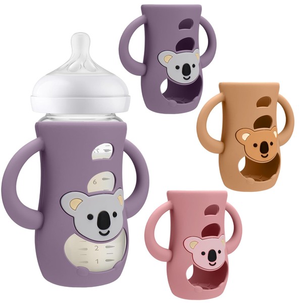 BUSOHA 3 Pack Koala Silicone Sleeves for Avent Baby Bottles