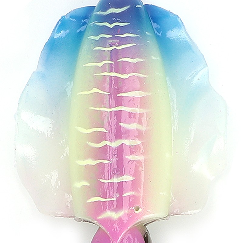 Fishing Squid Lure Octopus UV Luminous Squid Jigs with Hook