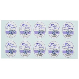 Cotta Flavour Seal Blueberry (Oval), Purple X/3.2 cm 8024 100 Piece Set of 100 